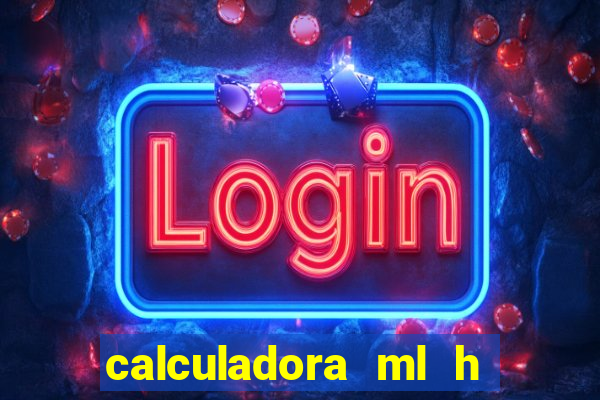 calculadora ml h para mcg kg min